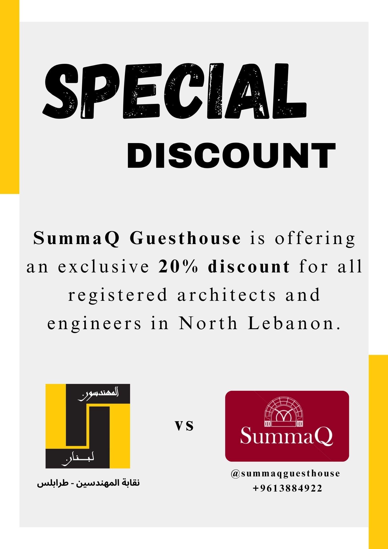 SummaQ Guesthouse is offering an exclusive 20% discount