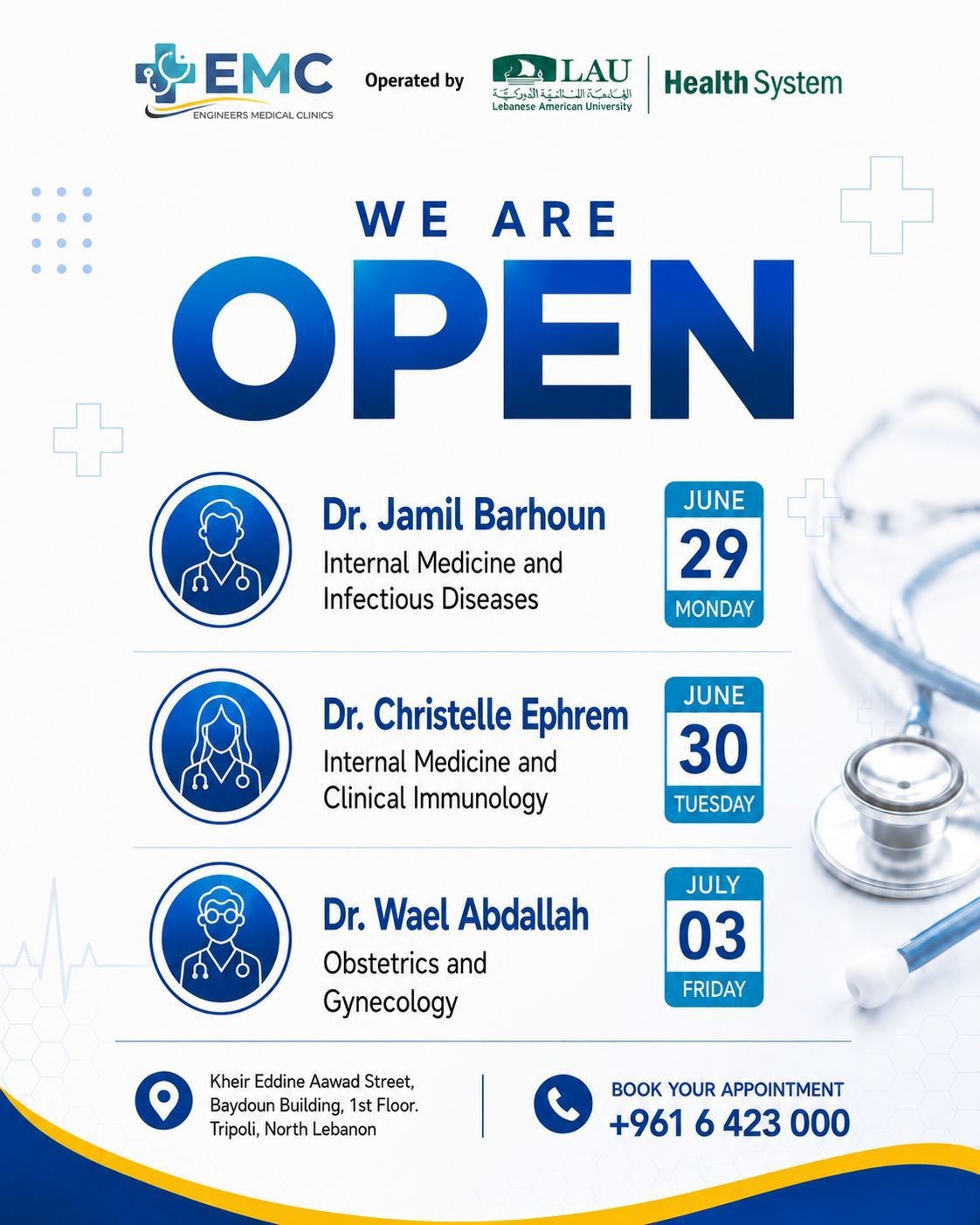 EMC is Open – Book Your Specialist Appointment Today